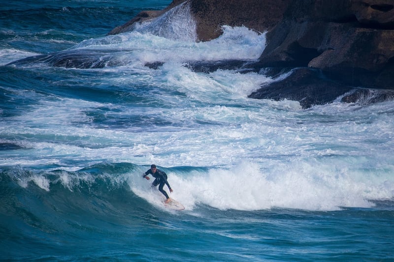 Surfing at Sunset
